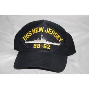 EAGLE CREST Made in USA Navy Hat USS New Jersey BB-62 Snapback Military Cap